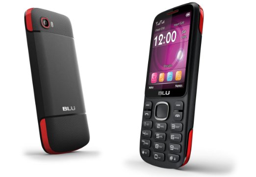 BLU Jenny TV 28 T276T Unlocked GSM Dual-SIM Cell Phone w 13MP Camera - Unlocked Cell Phones - Retail Packaging - Black Red