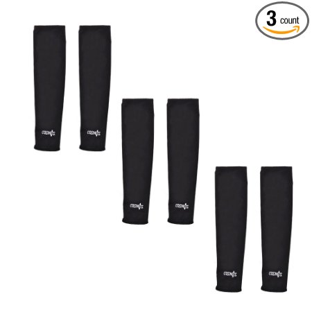 Cosmos ® 3 Pairs UV Protection Cooler Arm Sleeves for Bike Cycling/Hiking/Golf