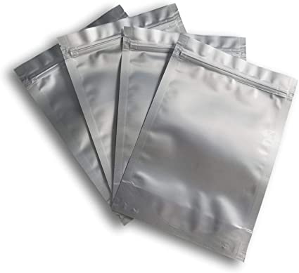 7.5 Mil Mylar Bags/Pouches - Multiple Sizes Genuine Odor-Proof Aluminum Foil-Lined Bag for Long Term Food, Grain, Dried Flowers, Baking, Herb, Storage Container (50) (7"x10"x3")