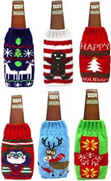 Uncle Bob's Ugly Beer Sweater Novelty Bottle Covers (Set of Six) (Set of Six)