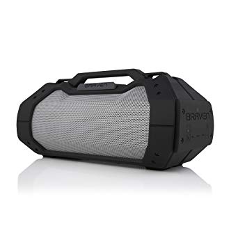 BRAVEN BRV-XXL Large Portable Wireless Bluetooth Speaker [Waterproof][Outdoor] Built-In 15,600mAh Power Bank USB Charger - Black/Titanium