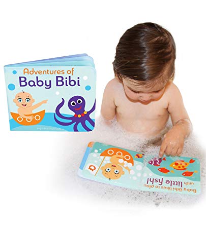 Adventures of Baby Bibi - Floating Bath Book for Bathtub. 6”x4.75” Waterproof Bubble Book for Toddlers / Infants Bath Time. Educational Toy with Ocean Animals.