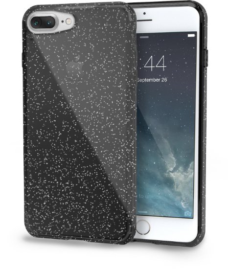 Silk iPhone 7 Plus Glitter Case - PureView for iPhone 7  [Ultra Slim Fit Clear Sparkle Cover] - Smoked Silver