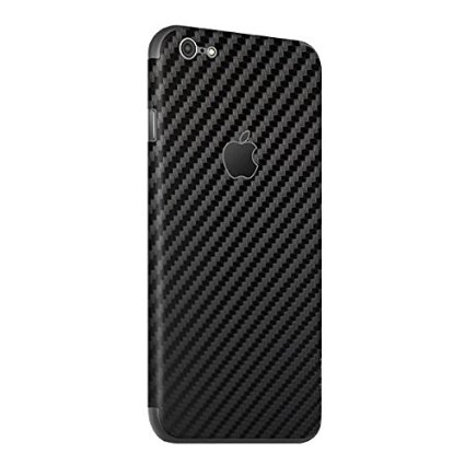 BodyGuardz Carbon Fiber Armor Protector for iPhone 6/6s - Retail Packaging - Black