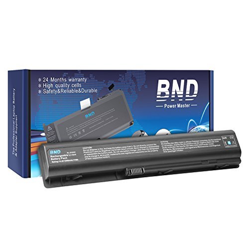BND Laptop Battery [with Samsung Cells] for HP Pavilion DV9000 DV9700, fits P/N 448007-001 HSTNN-Q21C HSTNN-LB33 HSTNN-IB34 432974-001 EX942AA - 24 Months Warranty [8-Cell 5200mAh/77Wh]