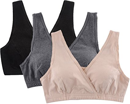 CAKYE Women's Nursing Tank Sleep Bra For Nursing And Maternity