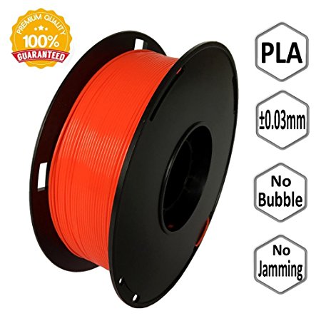 NovaMaker 3D Printer filament - Red 1.75mm PLA Filament, PLA 1kg(2.2lbs), Dimensional Accuracy  /- 0.03mm