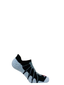 Sox Italy Ghost No Show Silver Drystat Plantar Support Performance Socks - SS6011