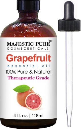 Grapefruit Essential Oil From Majestic Pure Premium Quality Oil from Citrus Racemosa Therapeutic Grade 4 Fl Oz
