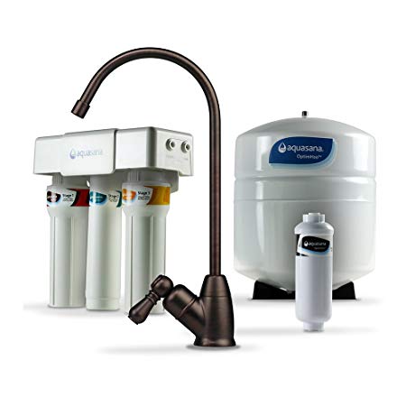 Aquasana AQ-RO-3.62 OptimH2O Reverse Osmosis Fluoride Water Filter, Oil Rubbed Bronze