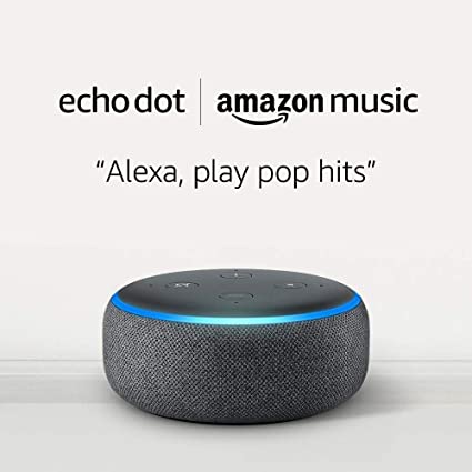 Echo Dot (3rd Gen) for $0.99 and 2 months of Amazon Music Unlimited for $15.98 with Auto-renewal -Charcoal