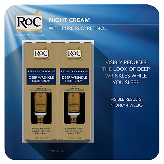 Roc Retinol Correxion Deep Wrinkle Night Cream 1oz (2 Pack)