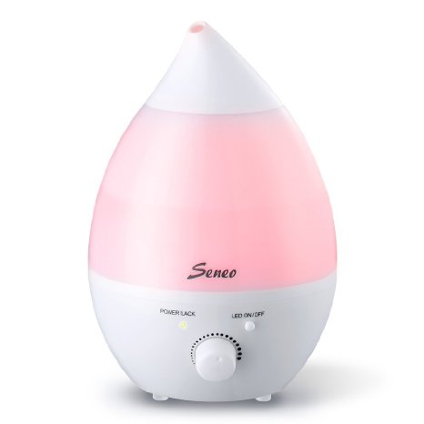 Seneo 1.3L Ultrasonic Cool Mist Humidifier for Home and Office (Upgraded Version)