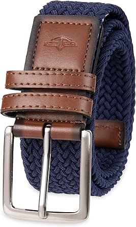 Dockers Men's Casual Everyday Braided Fabric Fully Adjustable Web Belt