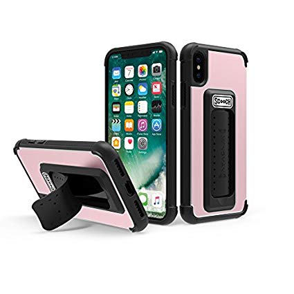 Scooch Wingman Case for iPhone Xs (Also Fits iPhone X) (Rose Gold)