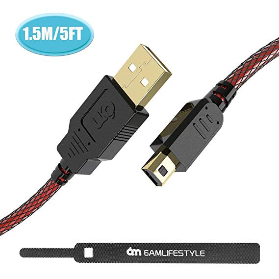 3DS Charger - 6amLifestyle USB Power Charging Cable for Nintendo 3DS, 3DS XL, 2DS, 2DS XL, DSi, DSi XL (1.5M)