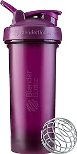 BlenderBottle Classic V2 Shaker Bottle Perfect for Protein Shakes and Pre Workout, 28-Ounce, Plum