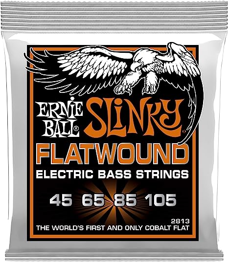 Ernie Ball 2813 Hybrid Slinky Flatwound Bass Set, .045 - .105