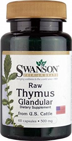 Swanson Raw Thymus Glandular 500 mg 60 Caps