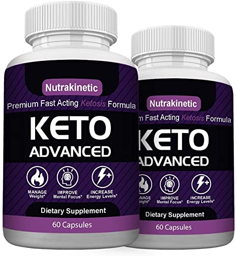 Nutrakinetic Keto - Nutrakinetic Keto Advanced Formula - Nutrakinetic Keto Pills - Nutra Kinetic Keto Diet Capsules (120 Capsules, 2 Month Supply)