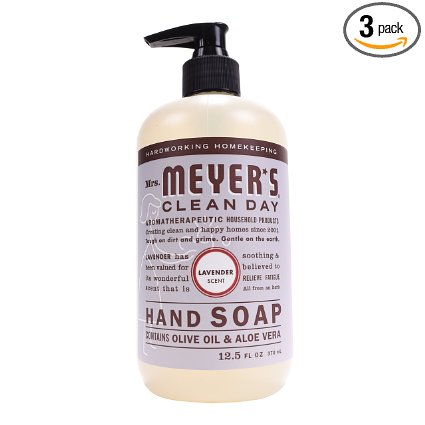 Mrs. Meyer's Hand Soap Lavender, 12.5 Fluid Ounce (Pack of 3)