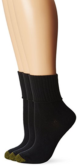 Gold Toe Women's Bermuda Turn Cuff Sock, Pack of 3