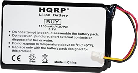 HQRP Battery Compatible with Garmin Nuvi 30 30LM, Nuvi 40 40LM, Nuvi 42 42LM, Nuvi 44 44LM, Nuvi 50 50LM, Nuvi 52 52LM, Nuvi 54 54LM, Nuvi 56 56LM 56LMT 361-00056-01 KH07BH26D03H3 GPS Navigator