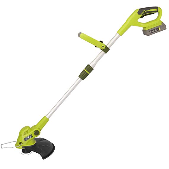 Sun Joe 20VIONLTE-ST11 Cordless Swath String Trimmer Edger, Green