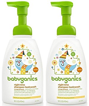 Babyganics Shampoo And Body Wash Night Time Orange Blossom, 16 Ounce, 2 Pack