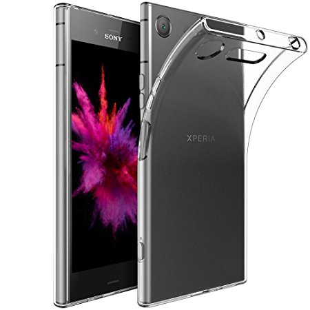 Sony Xperia XZ1 Compact Case, DN-Alive, [Fusion] [4.6 Inch] [Shock Absorption] [Clear] [Slicone Case] [Slim] [Phone Charm] [Gel Case] [Transparent] [Compatible With Sony Xperia XZ1 Compact Tempered Glass Screen Protector] [Protective] [Not compatible For Sony Xperia XZ1] Case for Sony Xperia XZ1 Compact