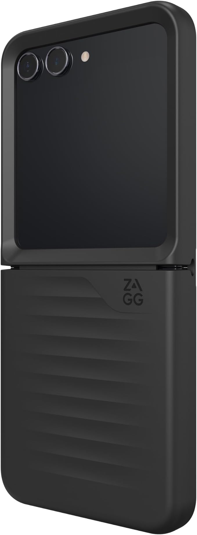Zagg Bridgetown Phone Case for Samsung Galaxy Z Flip5-10ft Drop Protection, Graphene Reinforced, Hinge Design, Slim, Lightweight, Wireless Charging Compatible, Black