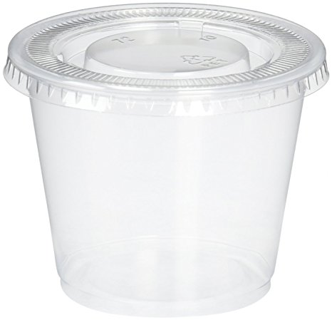 Reditainer Plastic Disposable Portion Cups, 5.5-Ounce