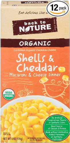 Back to Nature Organic Shells & Cheese, 6-Ounce Boxes (Pack of 12)