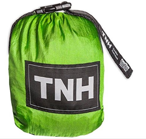 #1 Premium Camping Hammock & Bonus Straps By TNH Outdoors - Premium Quality Hammock - Strong 9ft Straps With 30 Hitch Points - A Larger Hammock - Lifetime Warranty