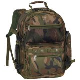 Everest Oversize Woodland Camo Backpack Camouflage One Size