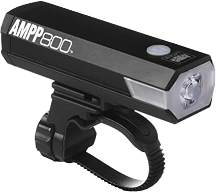 CAT EYE - AMPP800 Rechargeable Bike Headlight, High Power LED, 800 Lumens, with Micro USB Cable