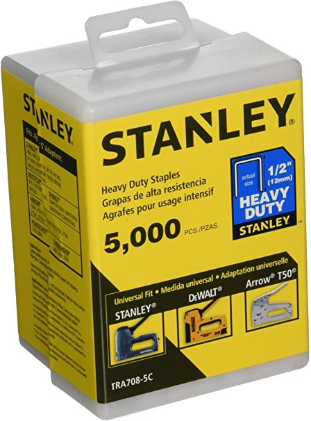 Stanley TRA708-5C 1/2-Inch Heavy Duty Staples, 5000 Units