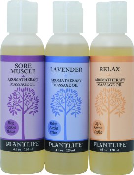 Plantlife Aromatherapy Massage Oil - 3 Pack
