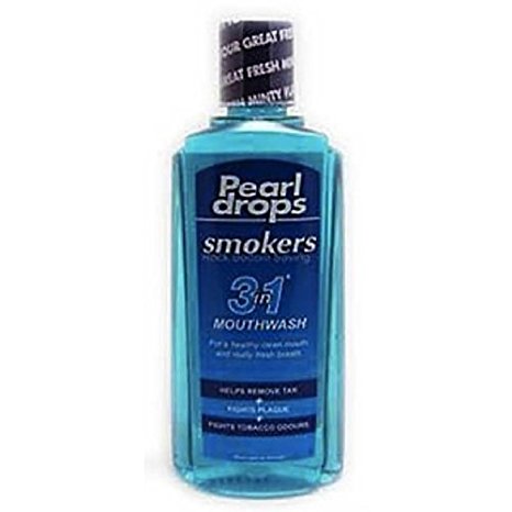 Pearl Drops Smokers Fresh Mint Mouthwash 400Ml