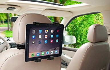 YueYueZou® Car Back Seat Headrest Mount Holder for iPad, iPad Air, iPad Mini, iPad Pro 9.7, Samsung Tab, Asus Transformer, all 7" to 10" Tablets