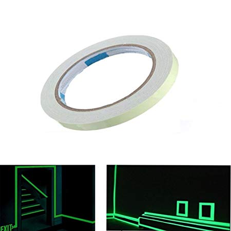 HENGSONG Luminous Tape Stickers DIY Self-adhesive Waterproof Glow in the Dark Tape (10mm * 3m)