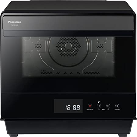 Panasonic HomeChef 7-in-1 Compact Oven with Convection Bake, Airfryer, Steam, Slow Cook, Ferment, 1200 watts, .7 cu ft with Easy Clean Interior - NU-SC180B (Black)