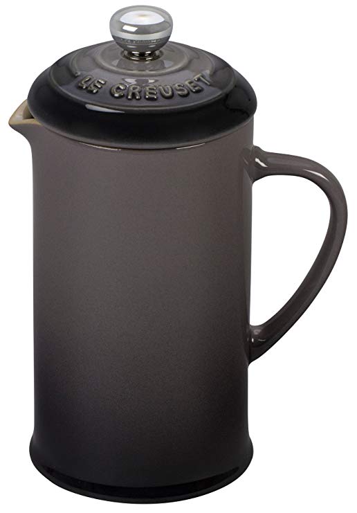 Le Creuset of America Stoneware Petite French Press, 12 oz, Oyster