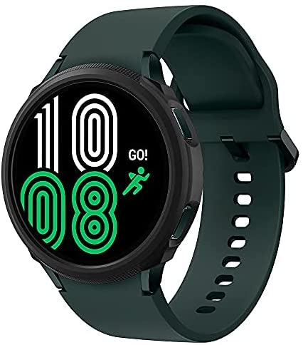 SPIGEN Liquid Air Case Designed for Samsung Galaxy Watch 4 44mm (2021) Soft TPU Armor Slim Cover - Black