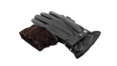 MoDA Mr. Chicago Men's Genuine Leather Gloves with Touch Screen Function for Smart Phones