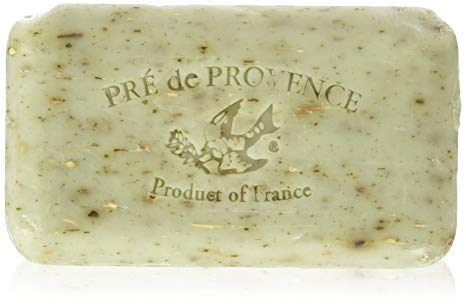 Pre de Provence Artisanal French Soap Bar Enriched with Shea Butter, Quad-Milled For A Smooth & Rich Lather (150 grams) - Sage