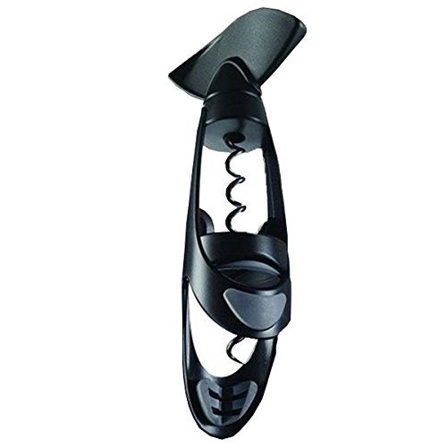 Vacu Vin Twister Corkscrew with Bottle Grip - Black