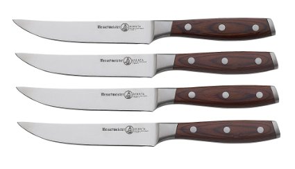 Messermeister Avanta 4-Piece Fine Edge Steak Knife Set Pakkawood Handle