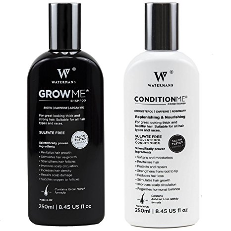 Hair Growth Shampoo and Conditioner by Watermans - Combo Pack - Best Hair Growth System