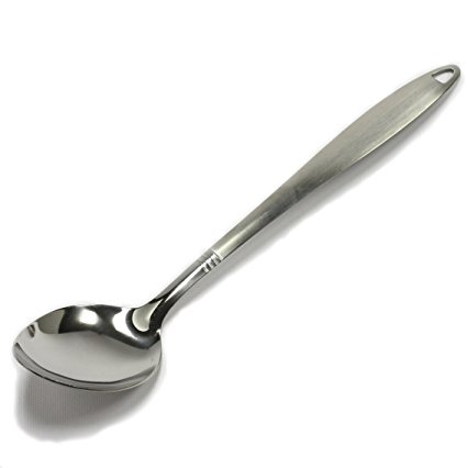 Chef Craft 10230 1-Piece Stainless Steel Solid Spoon,13-Inch